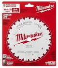 Milwaukee 48-40-0620 6-1/2" 24T Framing Circular Saw Blade New. Price: $15.50.