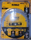 Dewalt 10" (2) Saw Blade Combo Pack 60T & 32T Construction Carbide DW3106P5 New. Price: $38.50.