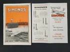 1925 Antique Simonds Millmen Guide Sawmill Logging Knives Chase Saws Lot Used. Price: $48.95.