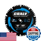 Craly 10 Inch 50 Teeth Combination Saw Blade, 5/8 Arbor Carbide Tipped Circ New. Price: $44.52.