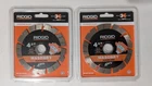 2-PACK Ridgid 4-1/2 In. Masonry Cutting Segmented Rim Diamond Blade. New Sealed. Price: $34.84.