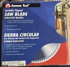 Amana Tool 610801 Saw Blade Carbide Tipped 10" Teeth Tcg 5/8 Laminate/mdf Used. Price: $18.99.