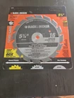 Black+decker 5-3/8" 16T Trim Saw Blade For Fast Wood Cutting New. Price: $12.00.