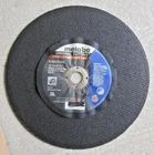 Metabo Cutting Wheel 12" X 3/32" 1" 616337420 Chop Saw Blade New. Price: $10.99.