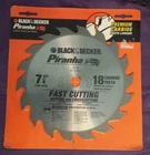 Black & Decker 77-717 Piranha 7-1/4", 18 Carbide Teeth Circular Saw Blade New. Price: $5.00.