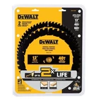 Dewalt 12" Miter Saw Blade Set 40T & 60T Carbide, Fine Finish (DWA112CMB) New. Price: $83.26.