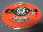 Crescent 7-1/4" X 60-TOOTH Finecut Ultra Finishing Circular Saw Blade New. Price: $14.50.