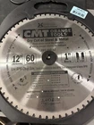 Cmt 226.060.12 Dry Cut Steel Saw Blade 12-INCH Teeth 8 Fwf Grind 1" Bore New. Price: $50.00.