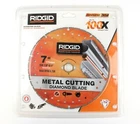 Ridgid MTL70 7" Metal Cutting Diamond Blade 7/8"-5/8" New. Price: $23.99.