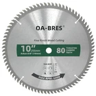 10-INCH Miter/table Saw Blades, 80-TOOTH Atb Tct Fine Finish Wood Cutting Circul New. Price: $27.00.