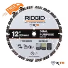 Ridgid 12 In. Xtr Dual Purpose Cutting Segmented Rim Diamond Saw Blade New. Price: $44.50.