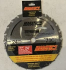 Marathon #240300RBTD Circular Saw Blade Tooth 7-1/4" Thin Kerf Carbide Tipped New. Price: $9.95.