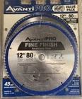 New Avanti Pro 12-INCH Circular Saw Blade Fine Finish Carbide Tipped Pack. Price: $42.00.