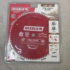 Diablo D1280X 12" 80-TEETH Fine Finish Saw Blade For Wood New. Price: $44.95.