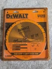 Dewalt DW3112 10" 24 Tooth Fast Cutting Construction Saw Blade New. Price: $25.00.