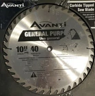 Avanti Saw Blade 10 Inch Circular Replacement General Purpose Cutting Power Tool Open. Price: $24.99.