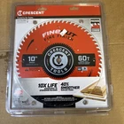 Crescent CSBFF-1060 10" X 60-TOOTH Finecut Finishing Circular Saw Blade New. Price: $35.00.