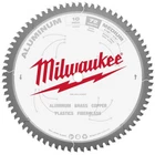 Milwaukee 10" Aluminum Metal Cutting Carbide Circular Saw Blade 72T 48-40-4360 New. Price: $43.95.