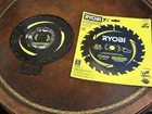Ryobi Circular Saw 7-1/4 In. X 24T Thin Kerf Framing Blade One New, Used. Price: $11.99.
