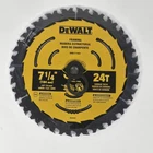 Single Dewalt Circular Saw Blade 1/4 " Tooth Wood Cutting DWA171424 Usa New. Price: $23.00.
