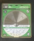 Hitachi 12" 90T Thin Kerf Carbide Miter/table Saw Blade 726101 Wood New. Price: $490.00.