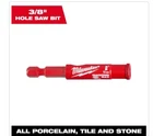 Milwaukee 49-56-0509, 3/8 In. Diamond Max Hole Saw For Porcelain, Tile And Stone New. Price: $16.70.