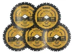 5-PACK Dewalt Circular Saw Blade, 1/4 Inch, Tooth, Wood Cutting DWA171424D New. Price: $37.04.