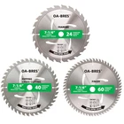 3PACK Combo 7-1/4 Inch Circular Saw Blades With 5/8" Arbor, Tct Atb 24T Framing, New. Price: $34.99.