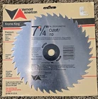 Vermont American Krome King 7-1/4" Circular Saw Blade Cutoff Rip Nos Usa 25230 New. Price: $11.25.