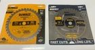 7.25 Saw Blades - Dewalt 36 Tooth Irwin 40 New Sealed Packages. Price: $28.50.