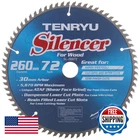 Tenryu Silencer Series Steel Arbor Blade 10.23 Inches 72 Tooth New. Price: $129.94.