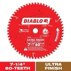 Diablo 7-1/4IN. X 60-TOOTH Ultra Finish Circular Saw Blade For Wood (10 Pack ) New. Price: $230.00.