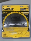 Dewalt Construction 10" 24T Carbide Sawblade DW3112 New. Price: $27.49.