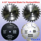 4X 4-1/2 Inch Metal Wood Tile Saw Blade For Rockwell RK3441K Worx RW9281 Compact New. Price: $20.95.