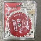 Diablo 5-3/8 In 18T Carbide Circular Saw Blade For Wood D053818WMX New. Price: $30.00.