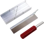 Metal Mitre Box Set With Handle Razor Pull Saw Blade Small 6-INCH Aluminum New. Price: $34.40.