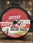 Diablo Framing Circular Saw 6-1/2 X 24 Tooth , Pack Wood Blades New. Price: $17.99.