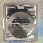 Avanti Osb/plywood Saw Blade 5-1/2 In. X 100-TEETH Fits Ryobi And Craftsman New. Price: $16.99.