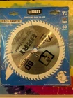 Hart 60 Carbide Teeth 184MM Thin-kerf Circular Blade 7-1/4" Saws 7500 Rpm Open. Price: $7.00.
