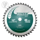 Tomax 12-INCH 40 Tooth Atb Finishing Saw Blade With 1-INCH Arbor New. Price: $45.05.