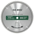 10-INCH Miter/table Saw Blades, 80-TOOTH Atb Tct Fine Finish 10" 80T, Silver New. Price: $25.63.