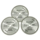 Klutch 60T Circular Saw Blade Set, 7-1/4IN., 3-PC. New. Price: $21.99.