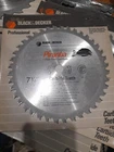 New Black & Decker 40 Carbide Tooth Piranha Circular Saw Blade 7-1/4" Diameter. Price: $18.99.