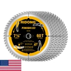 Ridong 7-1/4" 60T Circular Saw Blade 5/8" Arbor Atb Finishing Wood Cutting 5PK New. Price: $83.82.