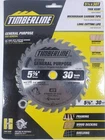 Timberline 5 3/8" Thin Kerf General Purpose Micrograin Carbide Tipped Saw Blade New. Price: $33.99.