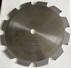 12" X 1" Tooth Carbide Tipped Fireman Demolition Blade, 6200RPM, Amana, New. Price: $49.99.