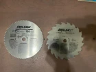 Lot Of Skilsaw Steel 7 1/4" Circular Blades: Plywood 150T+ Rip&cut 20T Used. Price: $25.00.