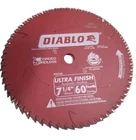 Diablo D0760A 7-1/4" X 60-TOOTH Ultra Fine Finishing Circular Saw Blade Open. Price: $26.99.