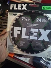 Flex 7-1/4IN 24T Carbide Framing/forming Circular Saw Blade Wood FA201001 New. Price: $19.79.