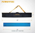 110 In. Track Guide Rail With Protective Bag For Dewalt Saws Powertec Open. Price: $177.00.